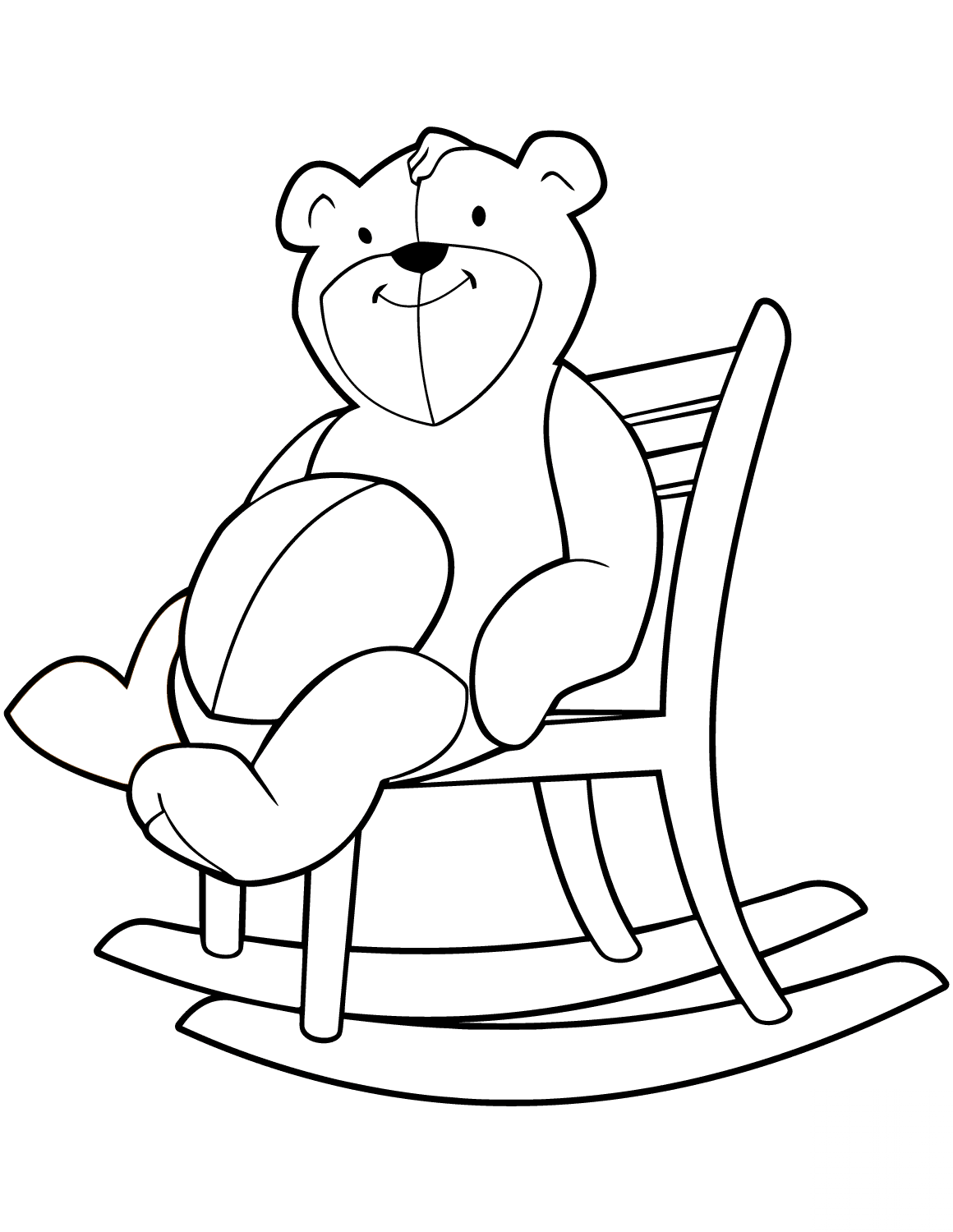 Teddy Bear on a Rocking Chair