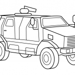 Military Armored MRAP Vehicle