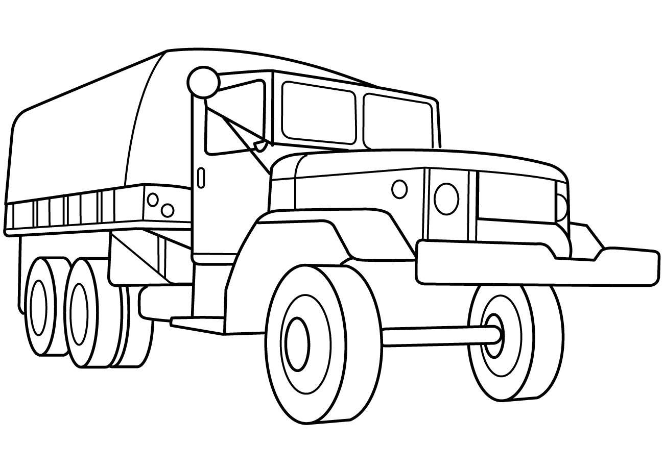 Military Troop Transport Truck