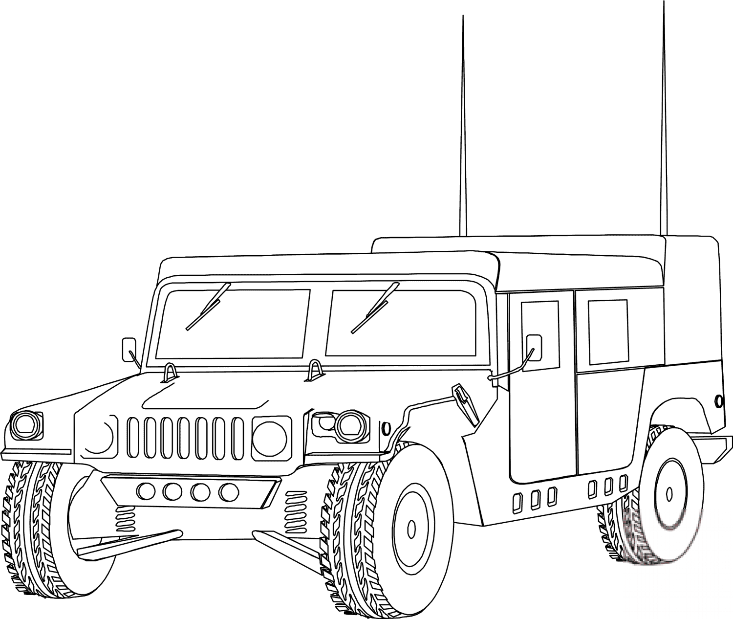 Wojskowy Hummer Humvee