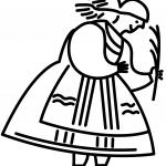 Polish Woman in Traditional Folk Dress