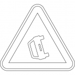 "Accident Area" Sign in Portugal