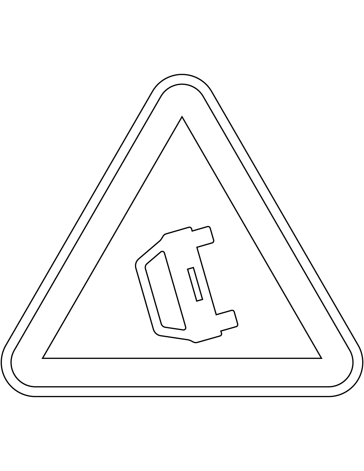 "Accident Area" Sign in Portugal