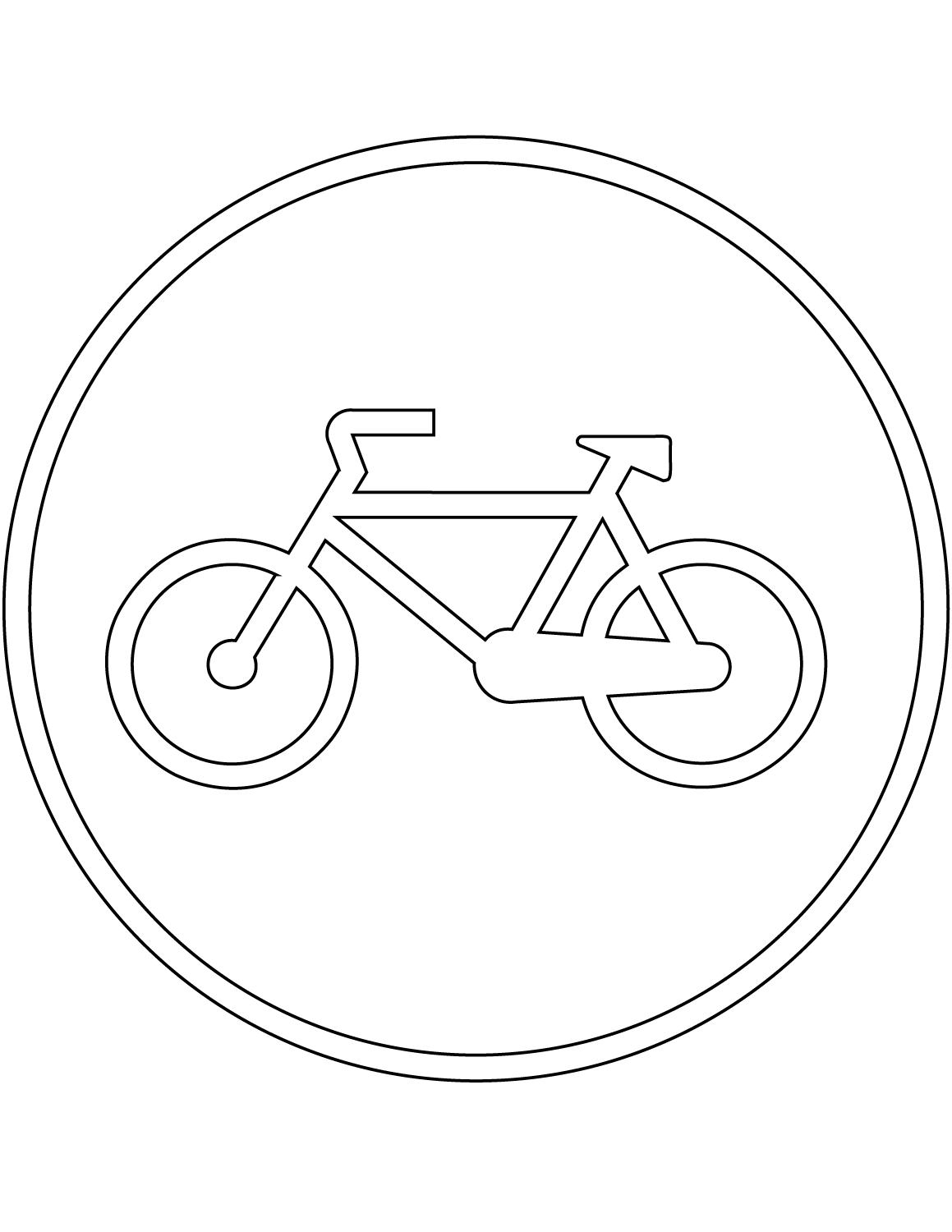 "Bicycles Only" Sign in Portugal