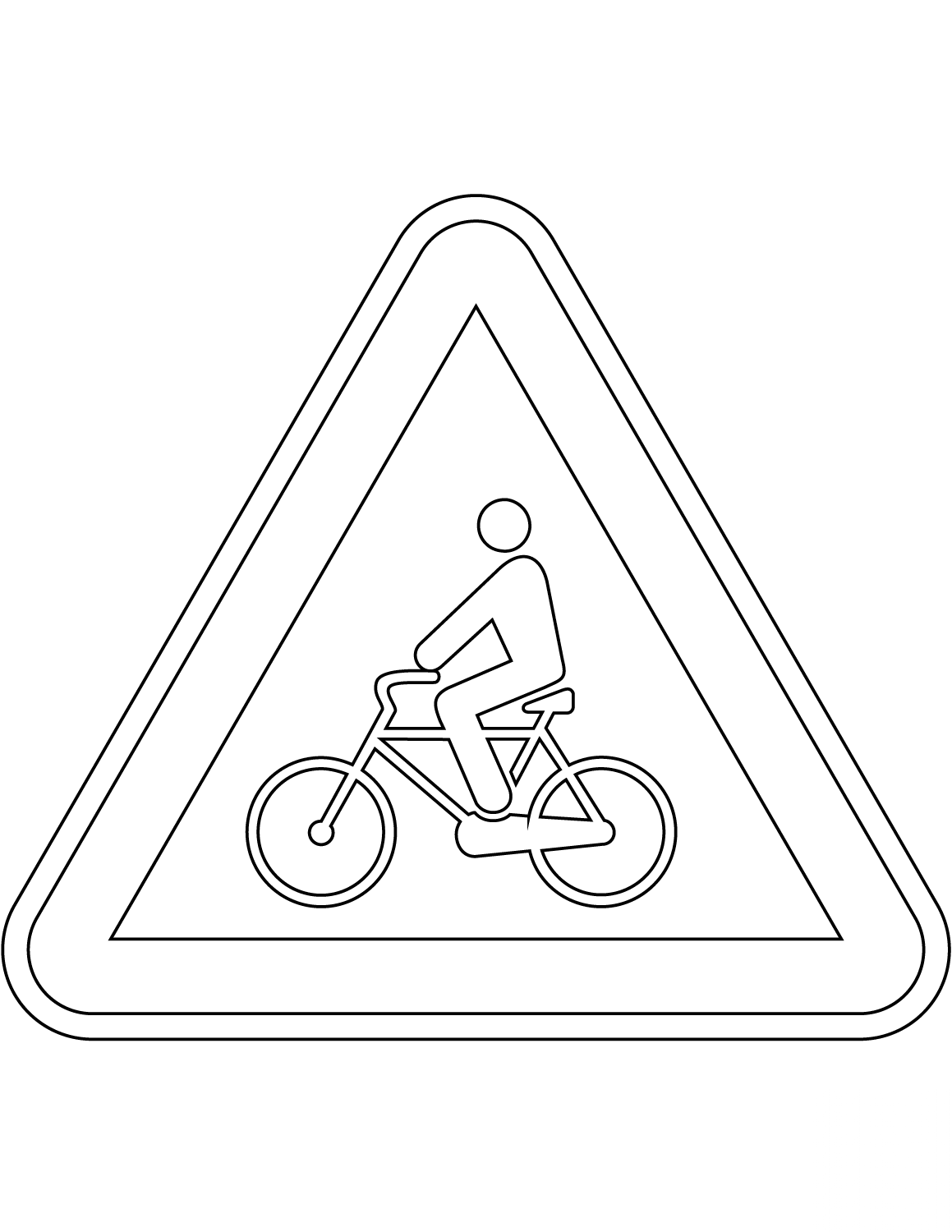 "Cyclists" Sign in Portugal