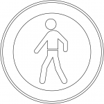 "No Pedestrians" Sign in Portugal