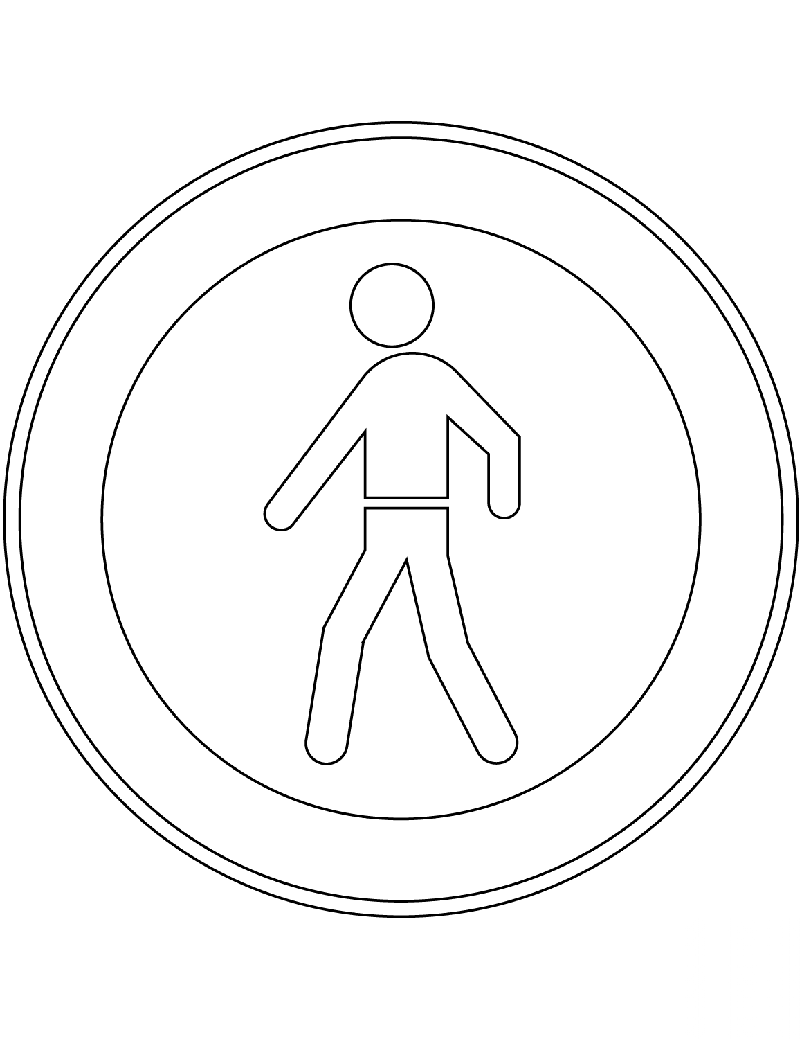 "No Pedestrians" Sign in Portugal