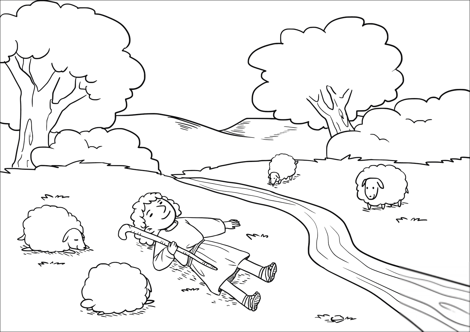 The Lord makes me lie down in green...