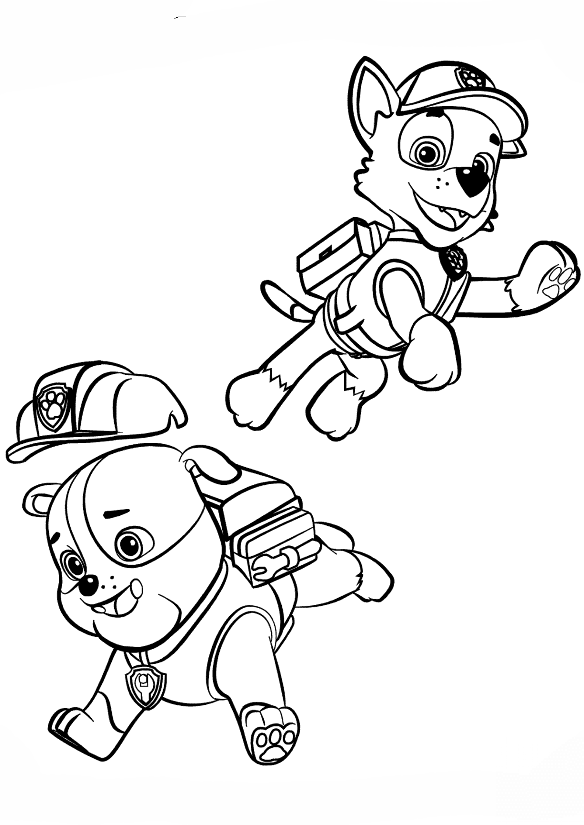 Paw Patrol Rubble and Rocky