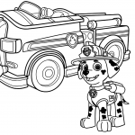 Paw Patrol Marshall with Fire Truck