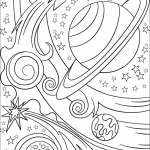 Trippy Space - Rocket and Planets