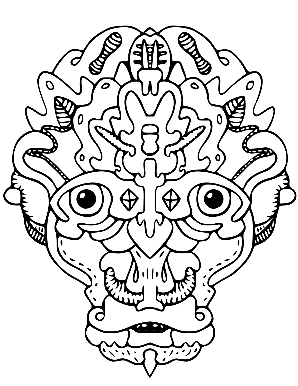 Vegepedia Abstract Face