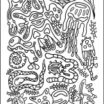 Psychedelic Pattern with Animals