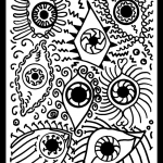 Psychedelic Pattern with Eyes