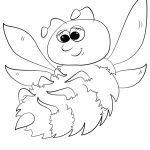 Cute Cartoon Bumblebee