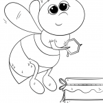 Cartoon Honey Bee