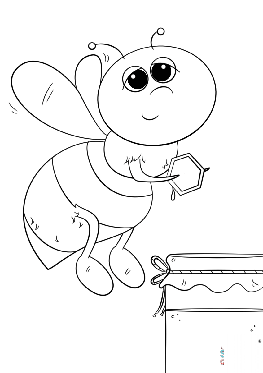 Cartoon Honey Bee