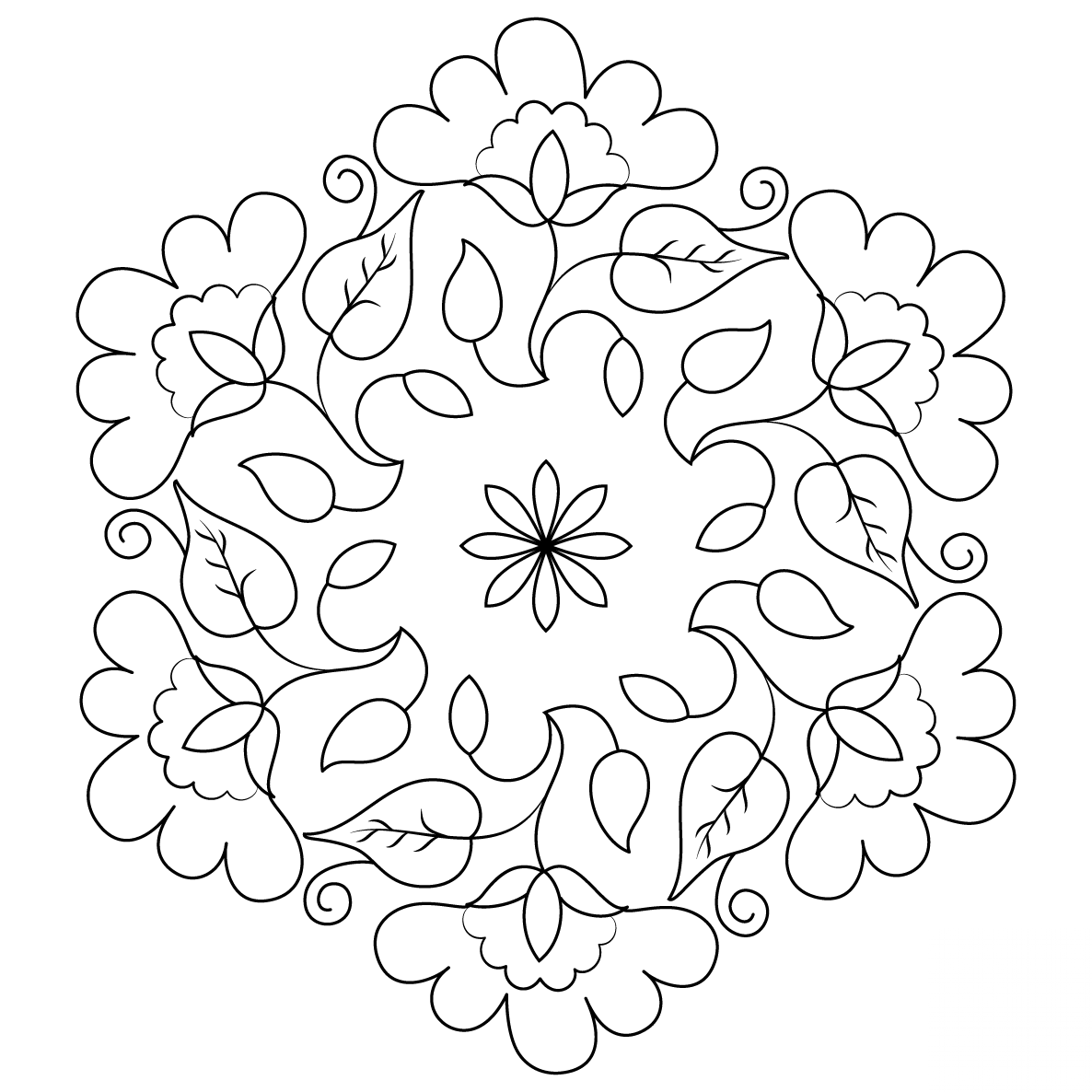 kolorowanka Rangoli
