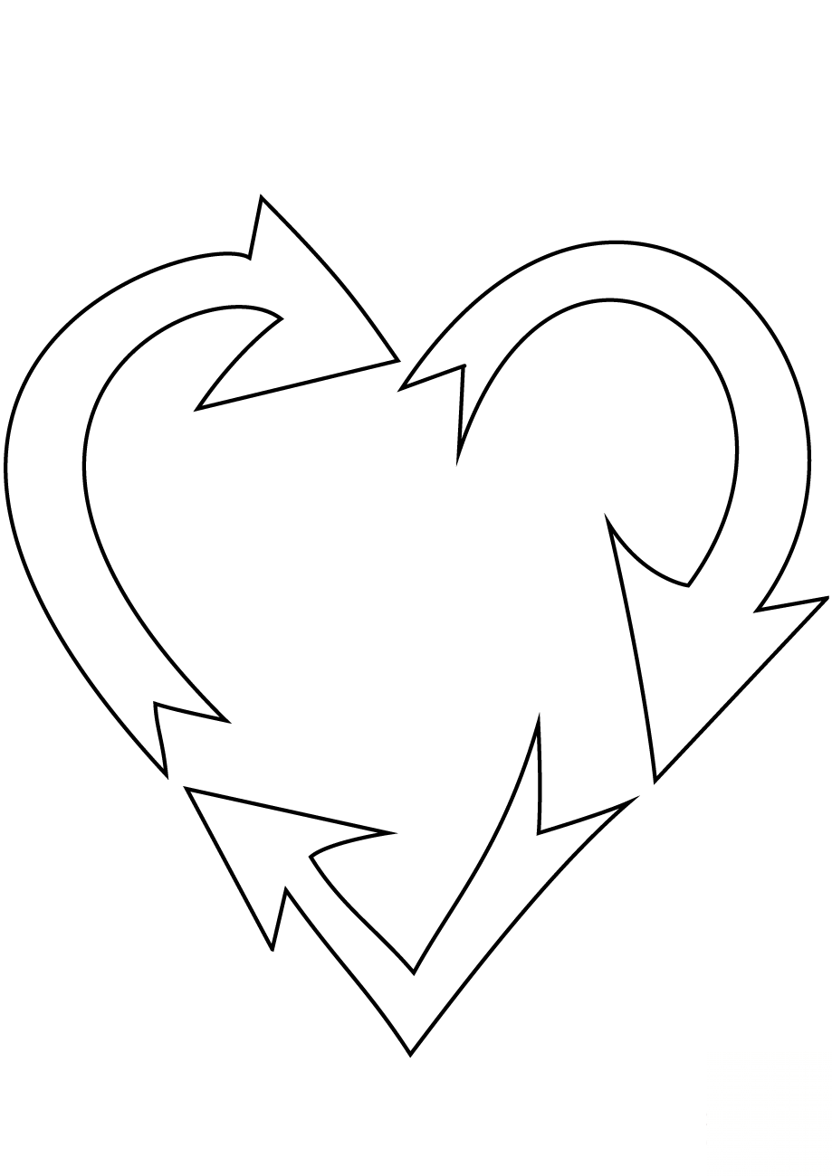 Heart Shaped Recycling Sign