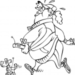 Kobieta idąca z mechanicznym psem