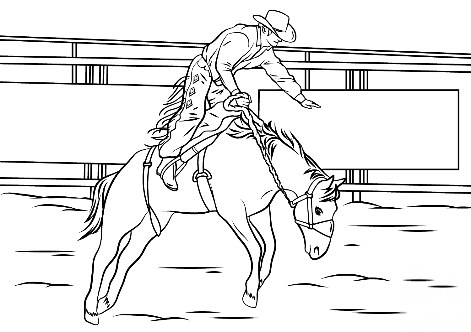 Bronc Riding Rodeo