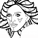 Madonna by Romero Britto