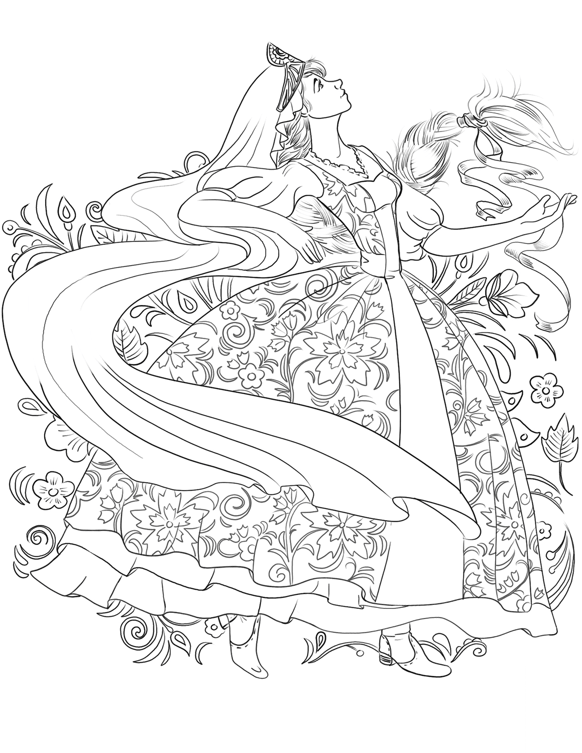 Russian Woman in a Traditional...