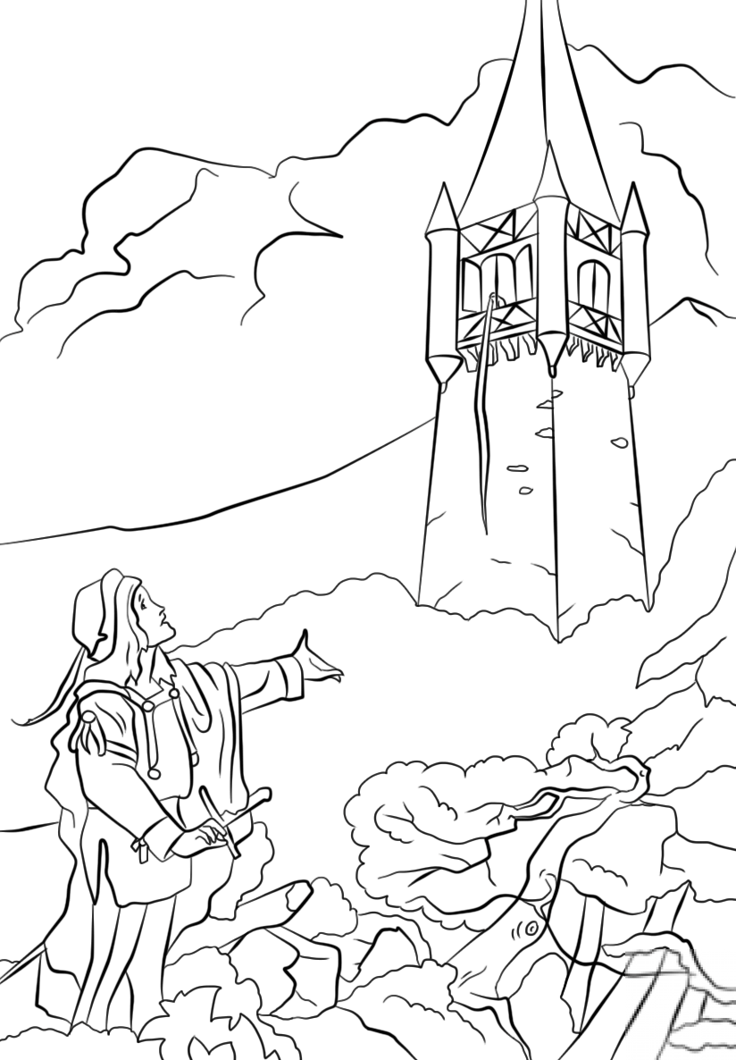 Pince Bids Rapunzel Let Her Hair down