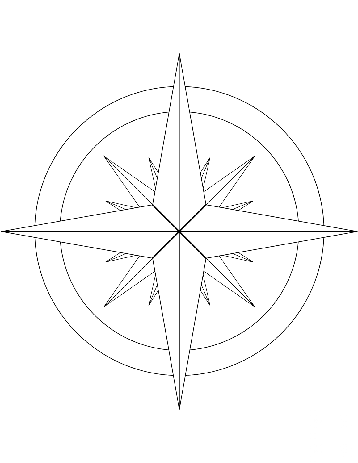 16-Point Compass Rose