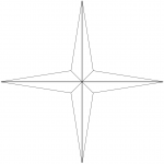 4-Point Compass Rose