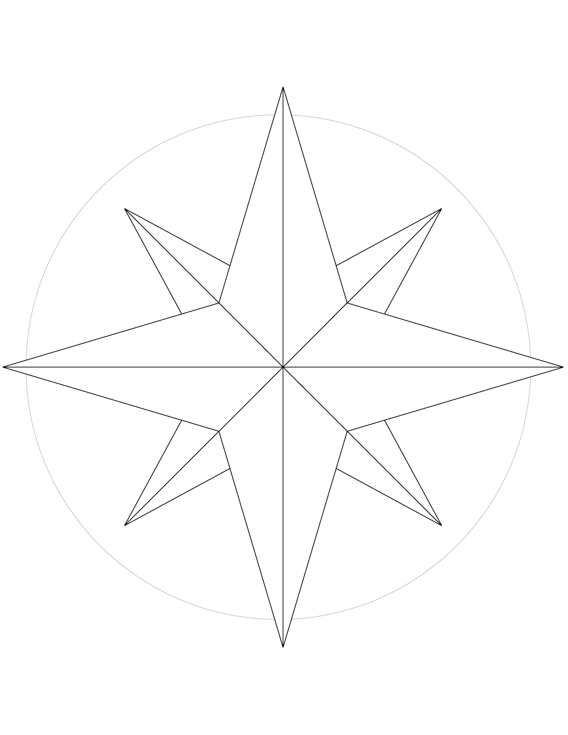 8-Point Compass Rose