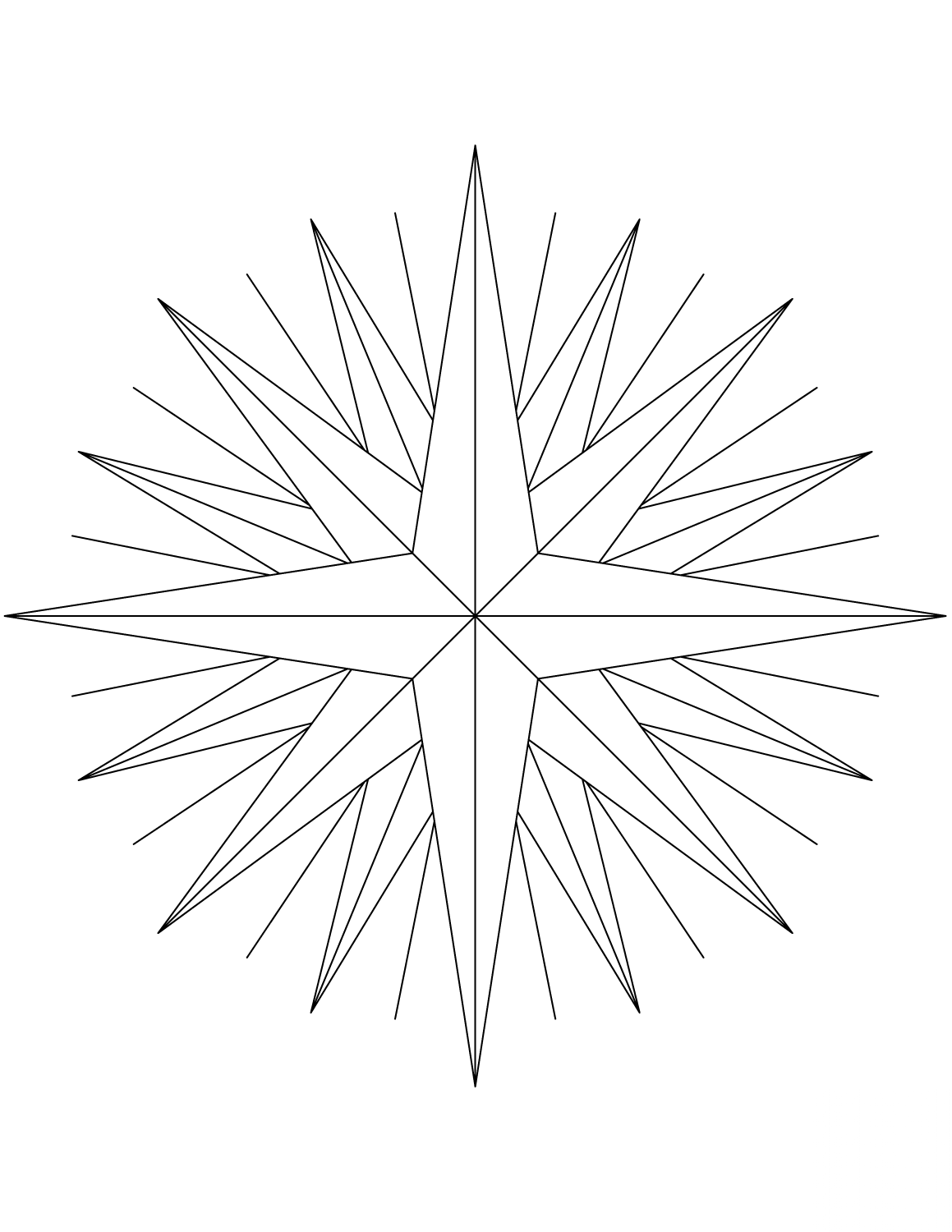 32-Point Compass Rose