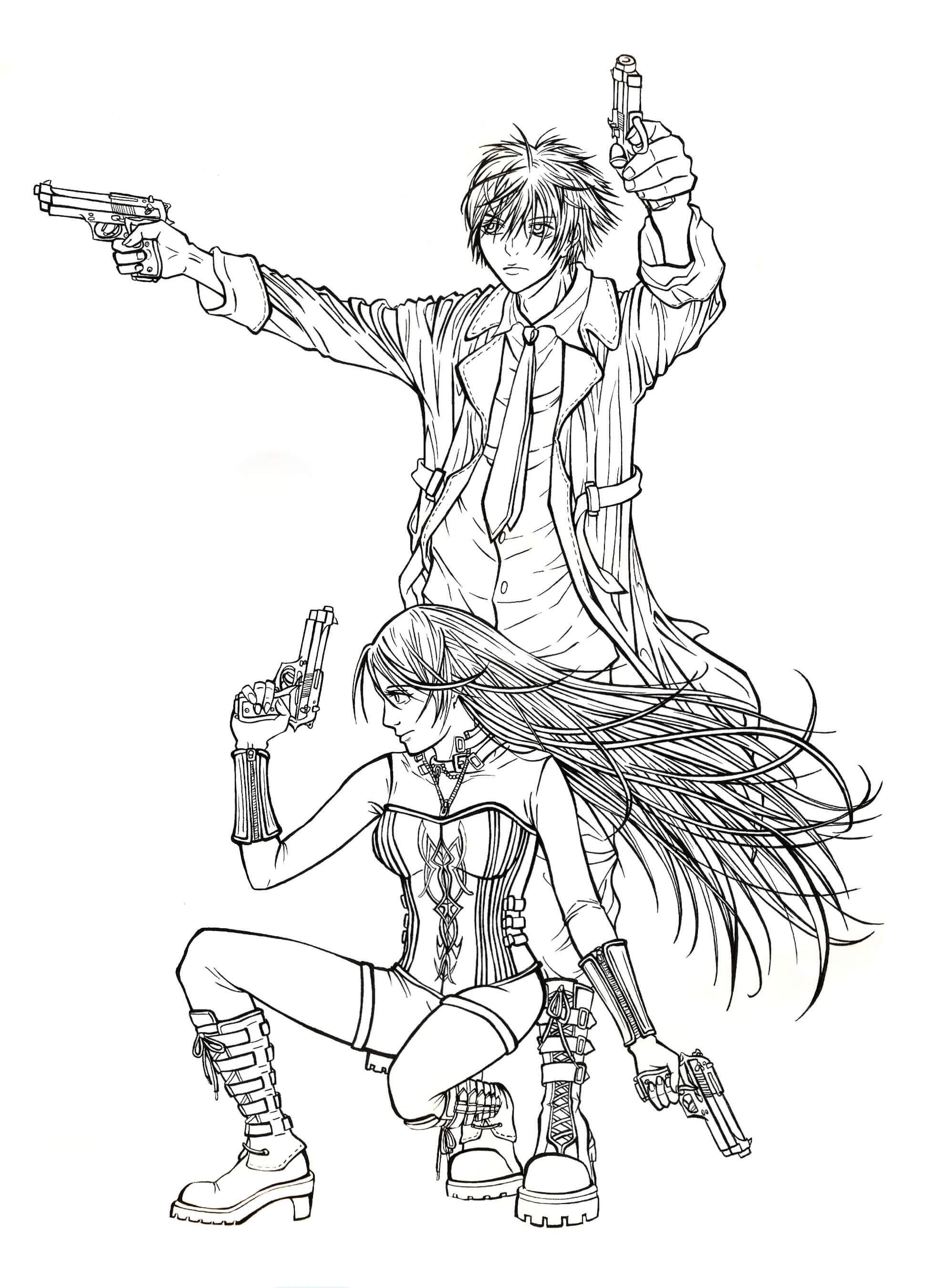 Tsukune Aono and Moka Akashiya from...