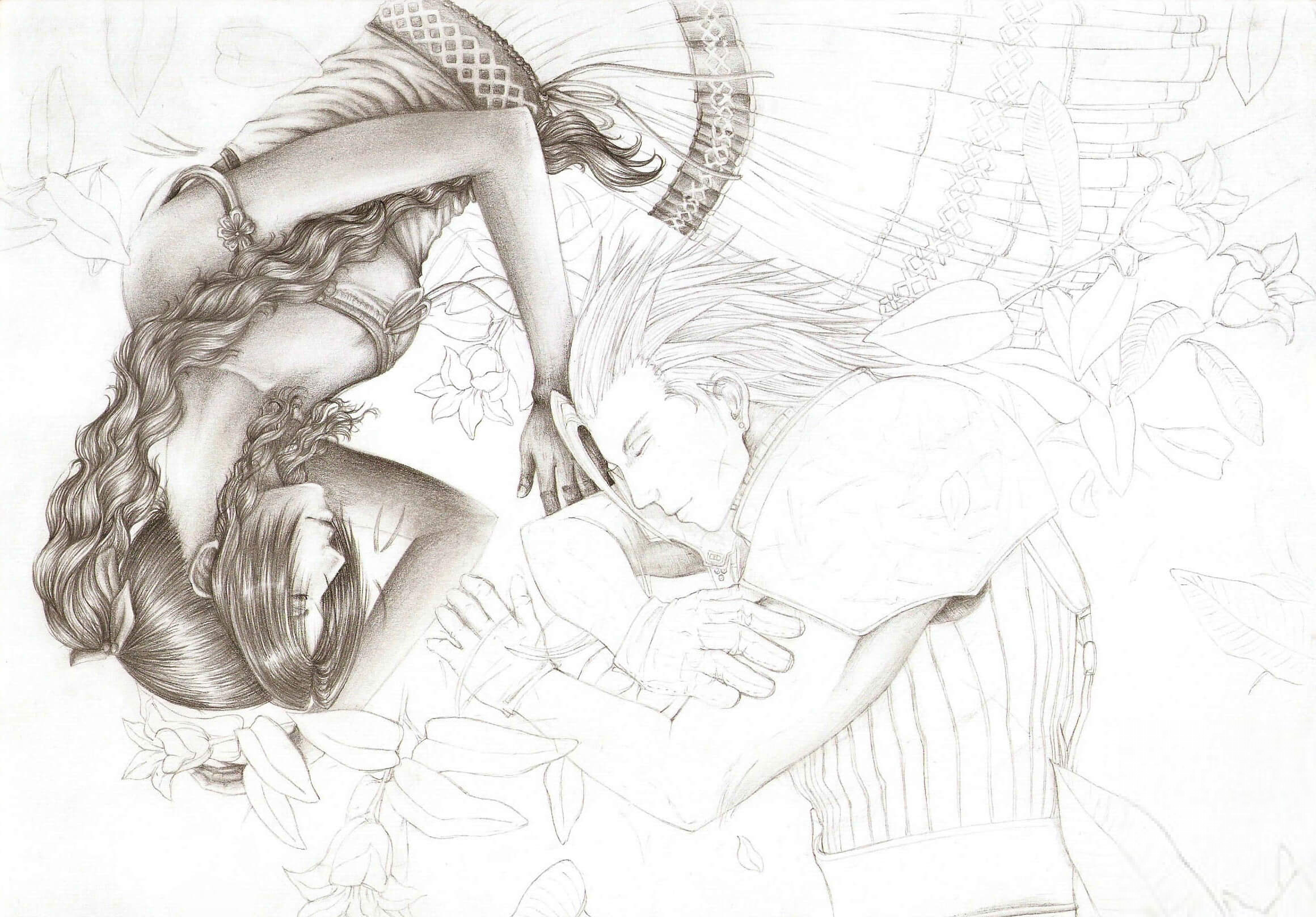 Aerith Aeris Gainsborough and Zack...