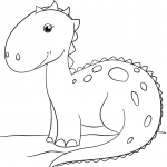 Cute Cartoon Dinosaur
