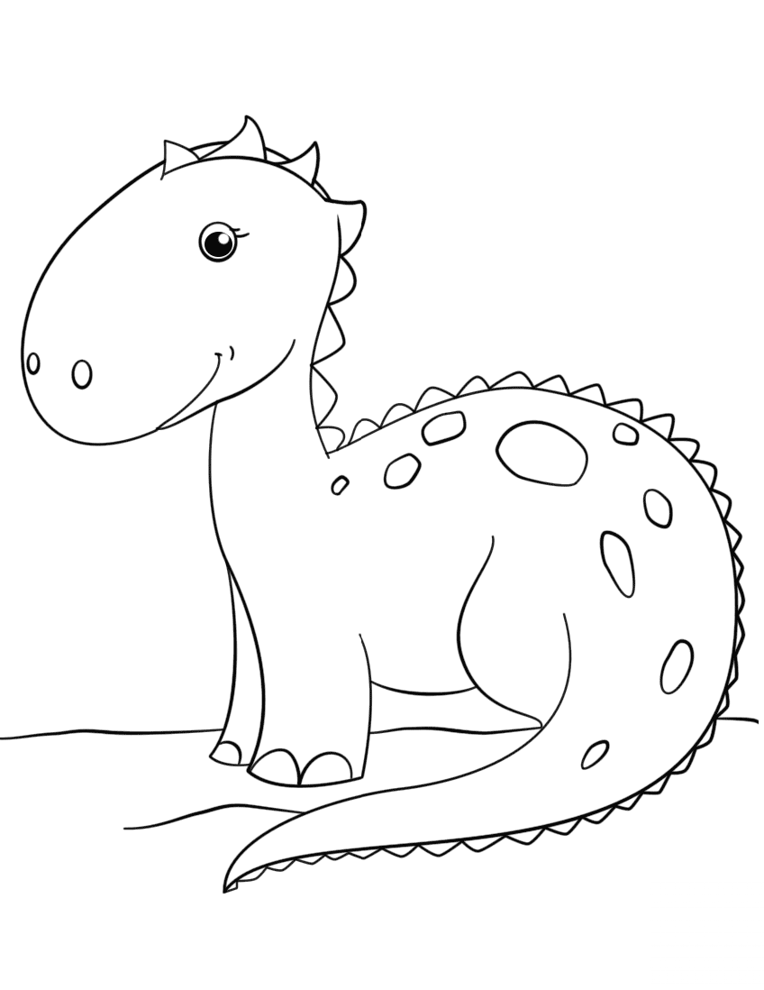 Cute Cartoon Dinosaur