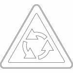 "Roundabout Ahead" Sign in Russia