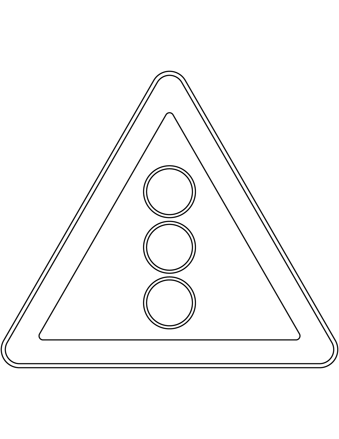 "Traffic Signals Ahead" Sign in Russia