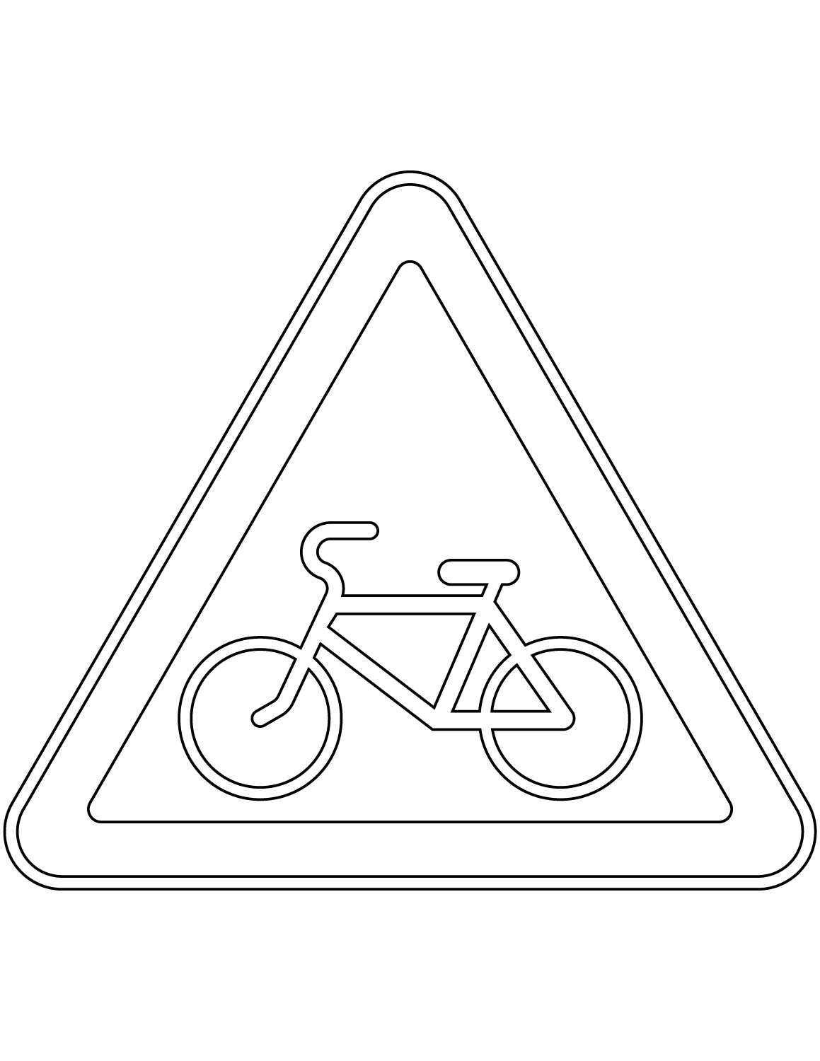 "Cyclists" Sign in Russia