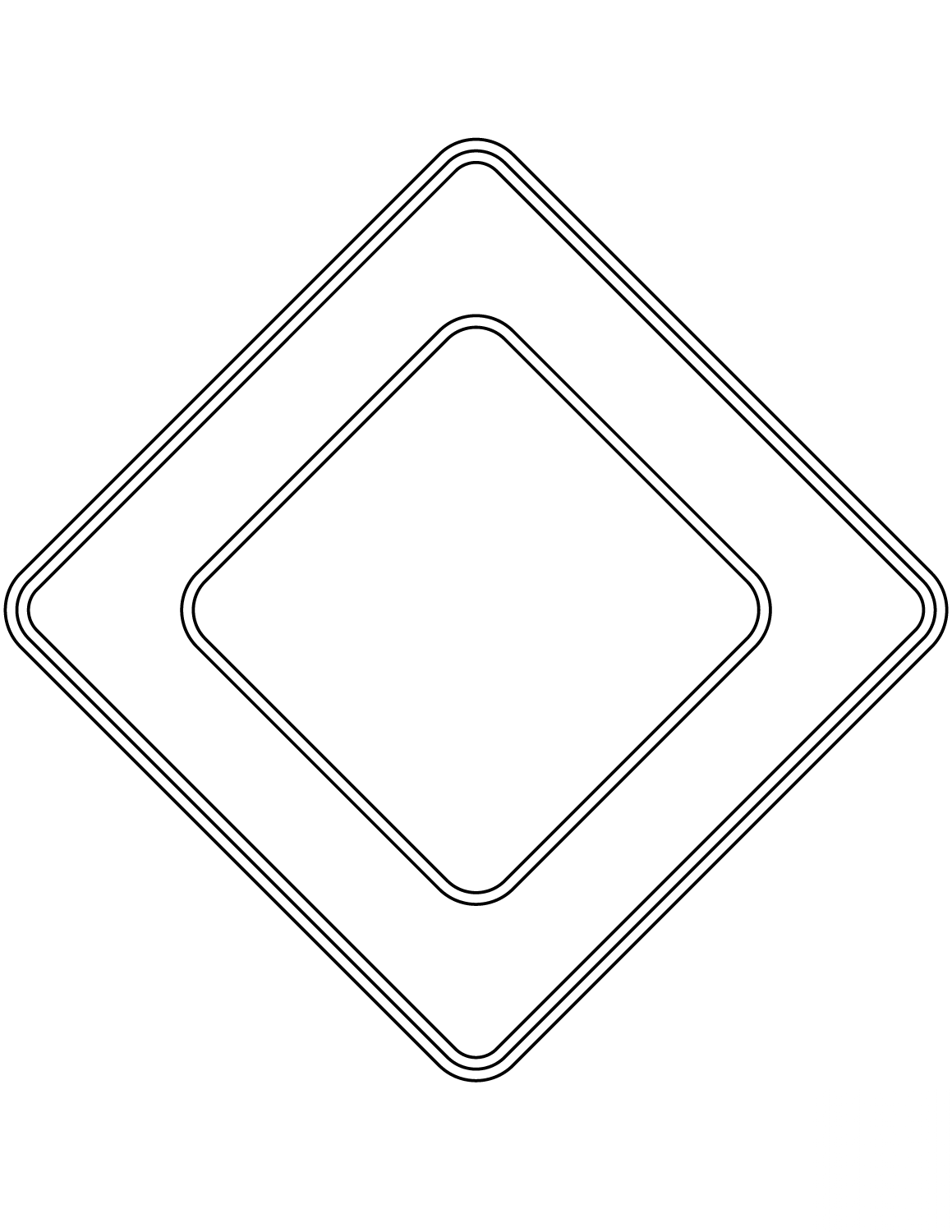 kolorowanka Russia Road Signs