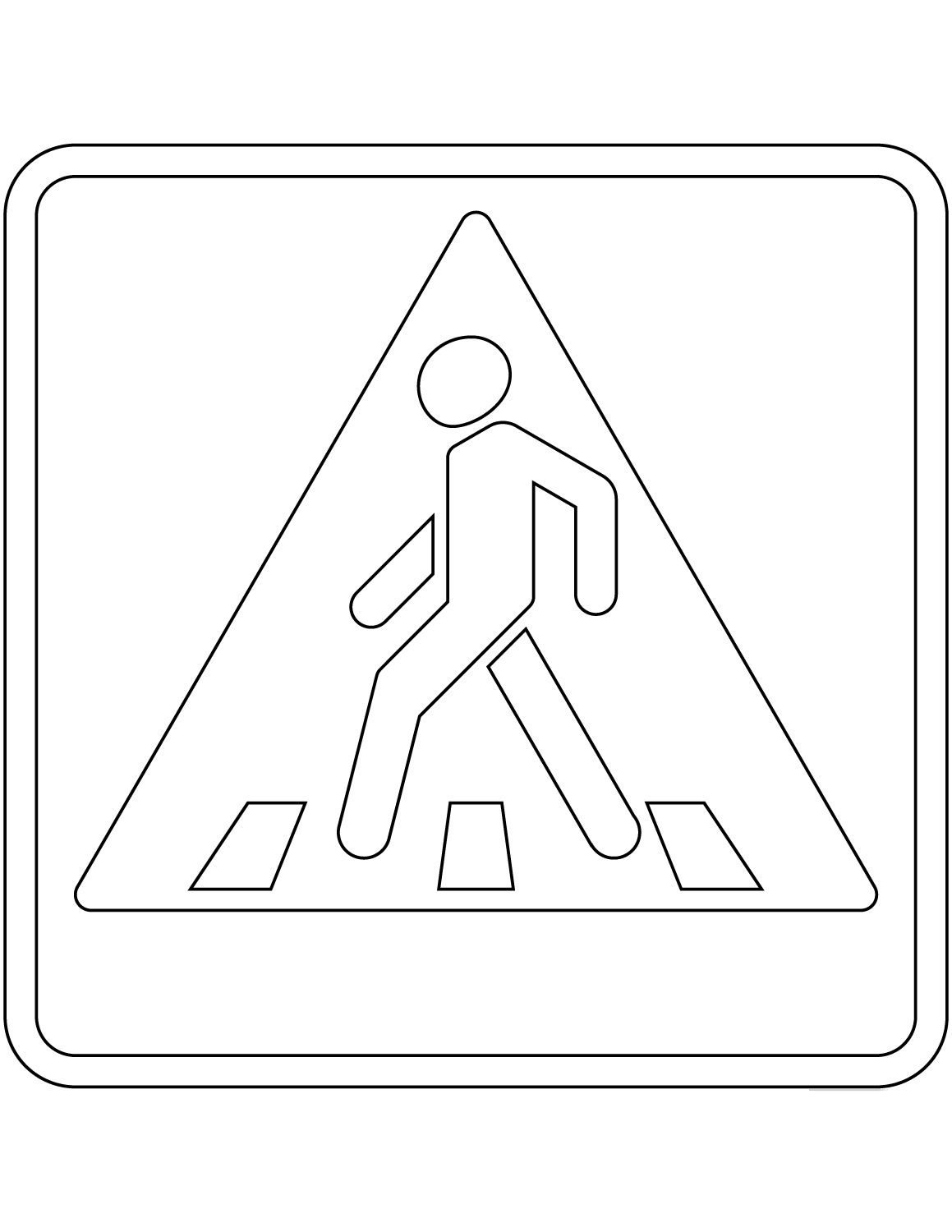"Pedestrian Crossing" Sign in Russia
