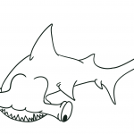 Rysunkowa ryba młot