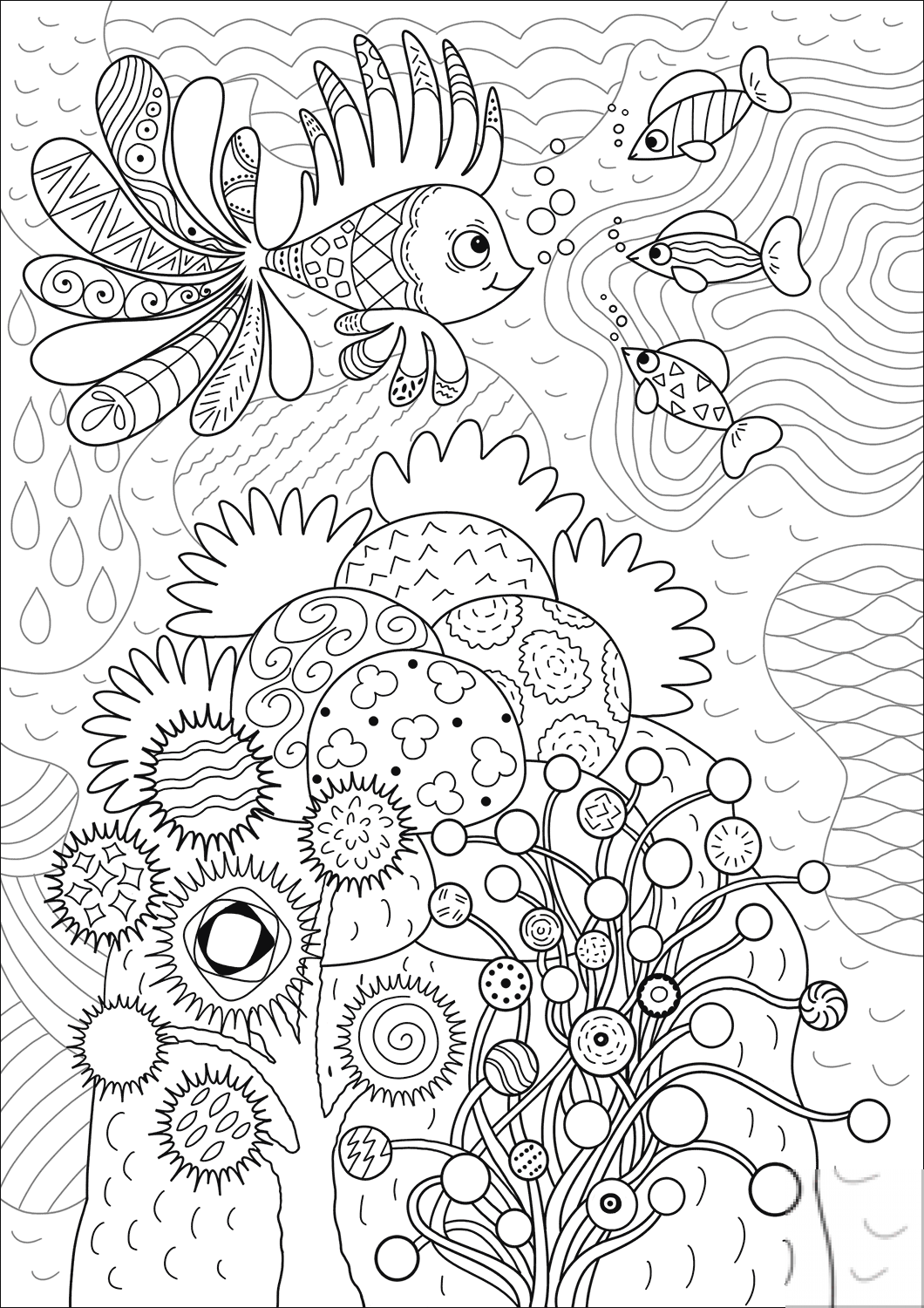 Lionfish in Coral Reef