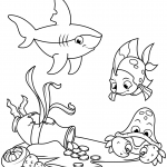 Amphora with Coins on Sea Bottom