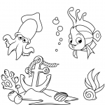 Lost Anchor on the Bottom of the Sea