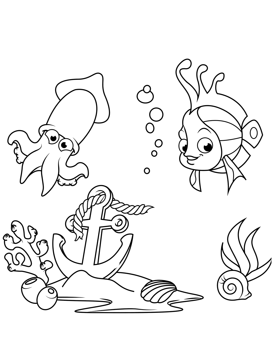 Lost Anchor on the Bottom of the Sea