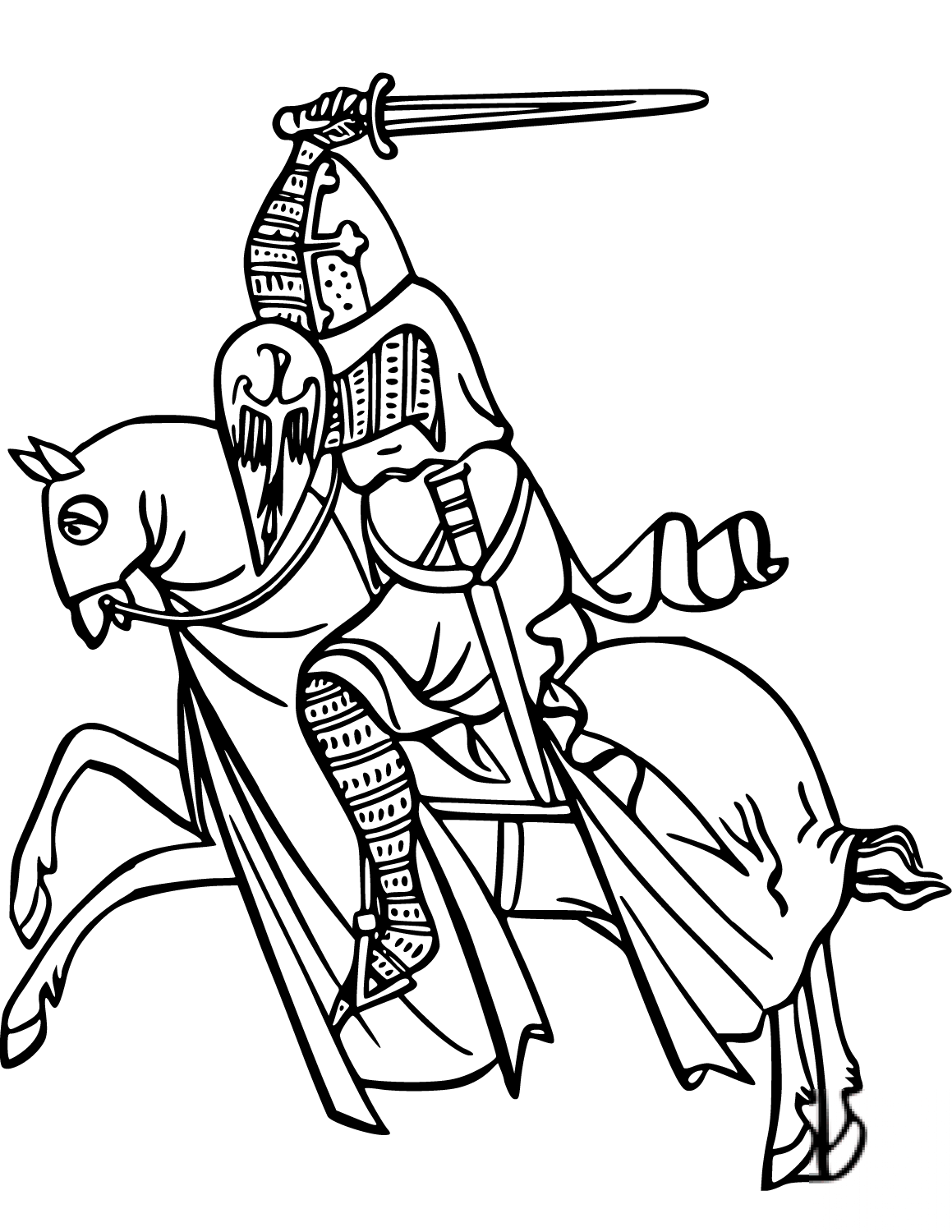 Knight on Horse