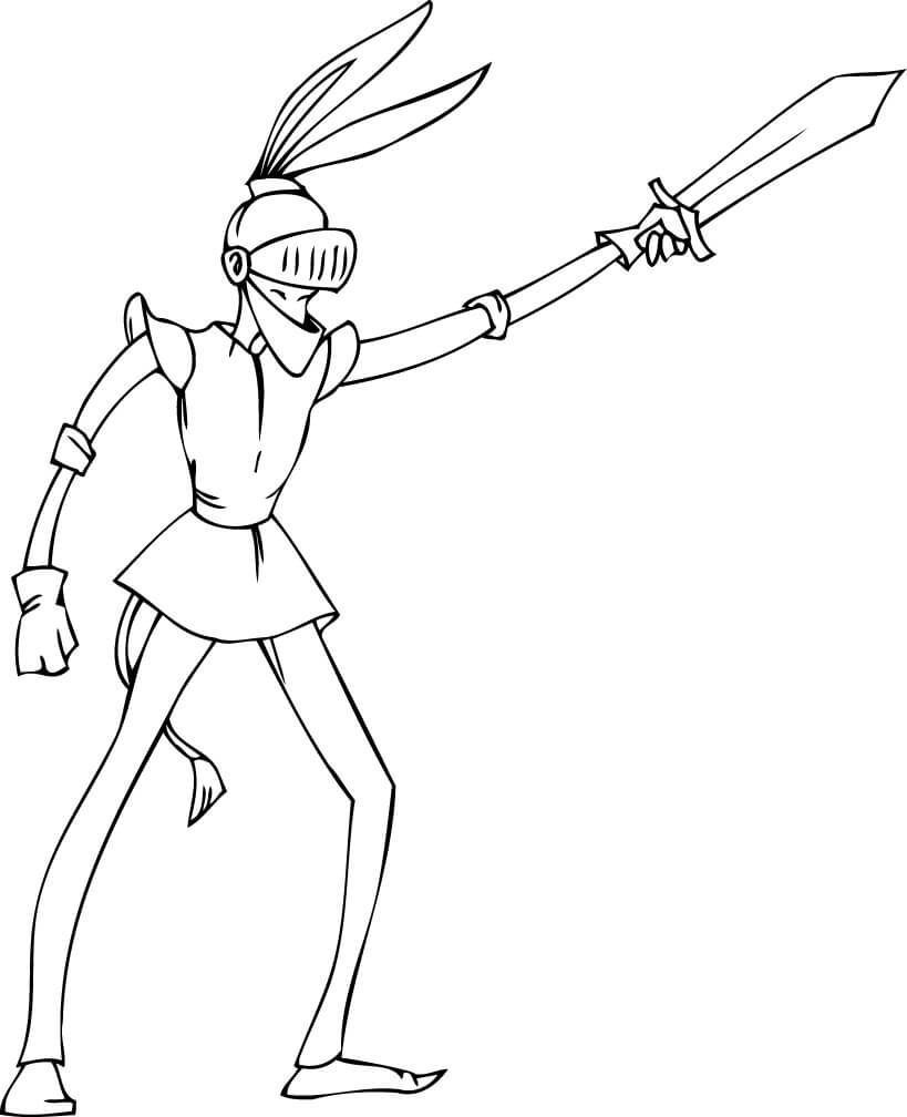 Demokrata z stroju rycerskim...