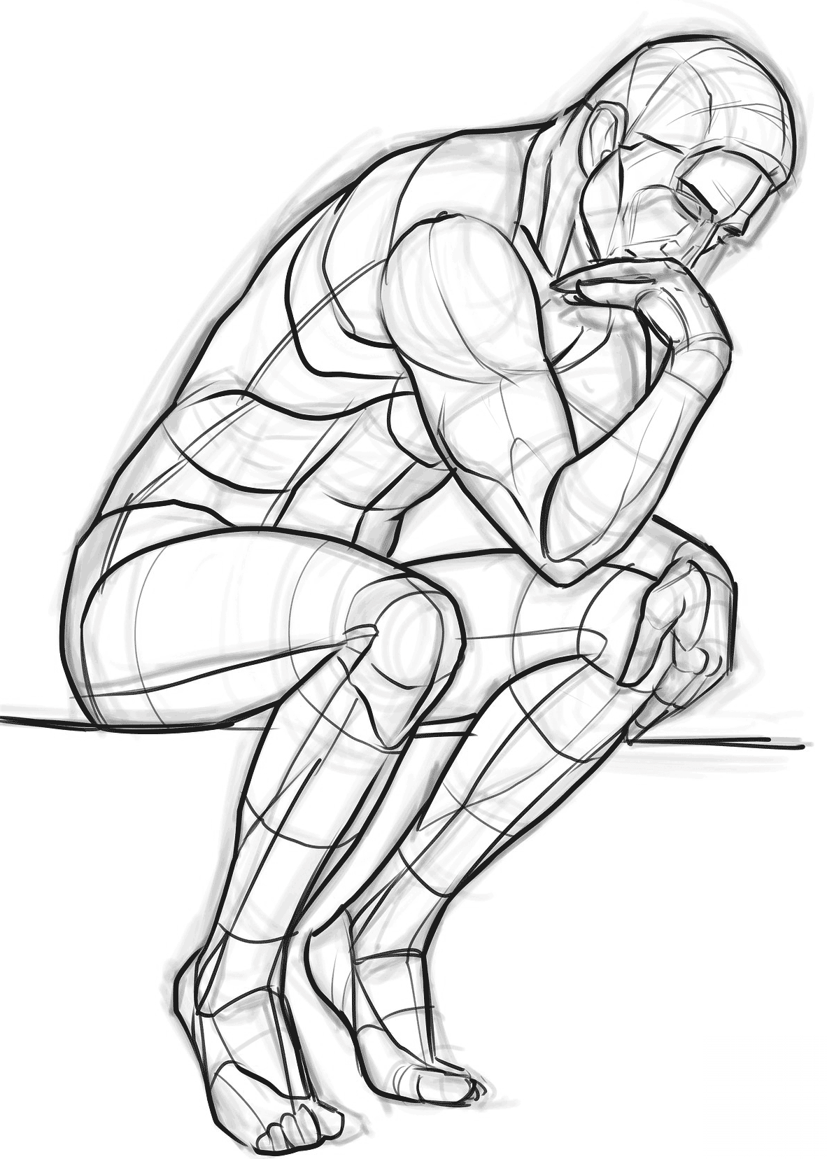 The Thinker by Auguste Rodin