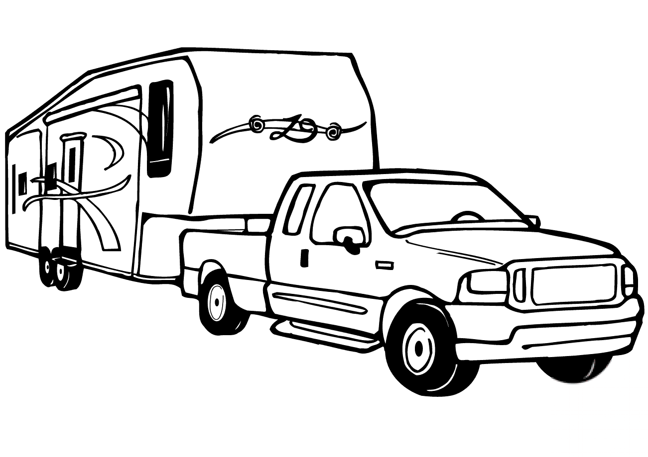 Truck and Rv Camper Trailer